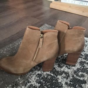 Aldo tan leather booties